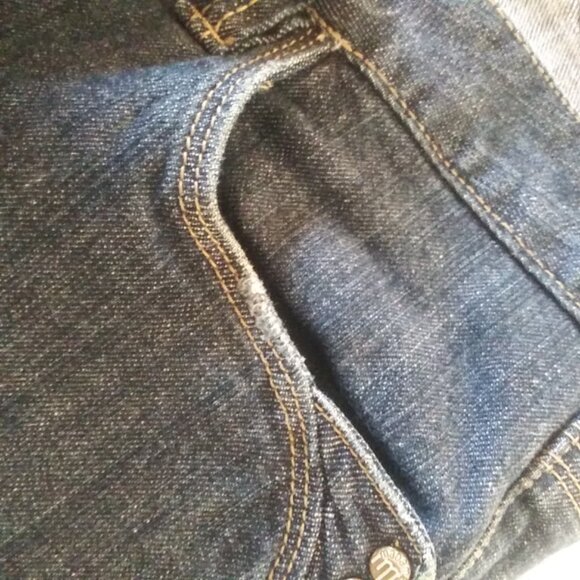 MaDame Jeans 1993 women's size 32 worn out & distressed jeans - Picture 11 of 16